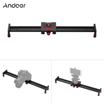 

Andoer 30cm12inch Aluminum Alloy Camera Track Slider Video Stabilizer Rail for DSLR Camera Camcorder DV Film Photography Load up