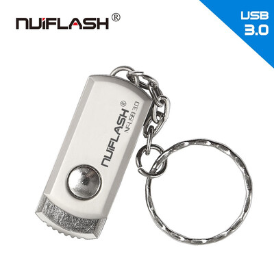 

High Speed USB 30 Metal Flash Drive 16GB 32GB 64GB 128GB Pendrive Rotatable usb flash drive Pen memory Sticks with key chain
