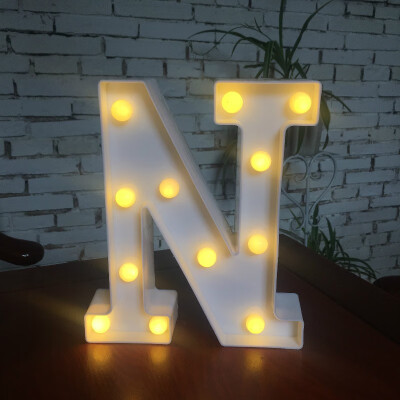 

NeillieN Twenty-six LED alphabetic lights decorative modelling lights plastic alphabetic digital night lightsDecorative lamp