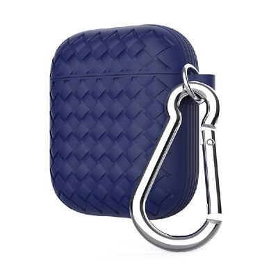 

Woven Pattern Series Protective Cover for Air Pods Protection Blue