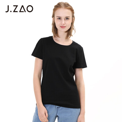 

Beijing Tokyo made JZAO Ms Black Technology 5 Seconds Submerged Solid Color Round Neck Heavy T-Shirt Black S 15576A