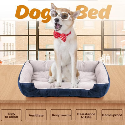

Dog Bed Memory Foam Luxury Large Thick Pet Mat Removable Washable Cover for 36in 42in Dog Cage House Floor Size XL