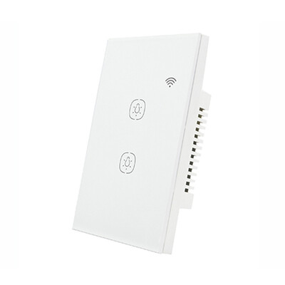 

Smart WiFi Wall Light Switch 2 Gang Wireless Touch Switch