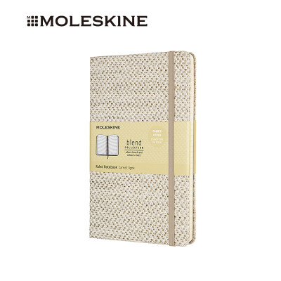 

MOLESKINE notebook business office stationery meeting notebook BLEND fabric hard surface large horizontal hand account beige 0103