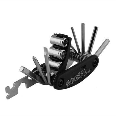 

16 in 1 Bicycle Tools Maintenance Sets Mountain Bike Wrench hex flat wrench Bicycle Multi Repair Tool Kit phillips screwdriver