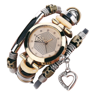 

Women\ Watch Brief Style Exquisite Round Dial Trendy Retro Style