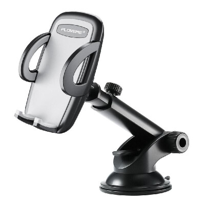 

Floveme Windshield Car Phone Holder Dashboard Cell Phone Stand Universal Bracket Black&grey