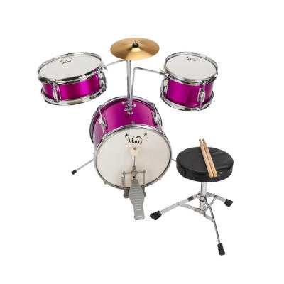 

Ktaxon 3 Piece 13 inch Drum Set with Drum Sticks Pedal Drum Stool Screw Wrench&Cymbal for Junior Kids 5-Colors Available