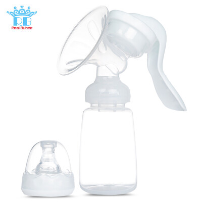 

RealBubee Manual Breast Pump BPA Free Baby Breastfeeding Milk Bottle