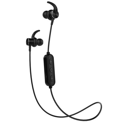 

jession magnetic suction ear wireless sports Bluetooth wire headset mobile phone headset music headphones black