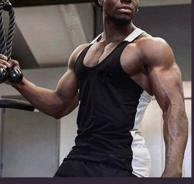 

Gym Men Bodybuilding Tank Top Muscle Stringer Athletic Fittness Shirt Clothes