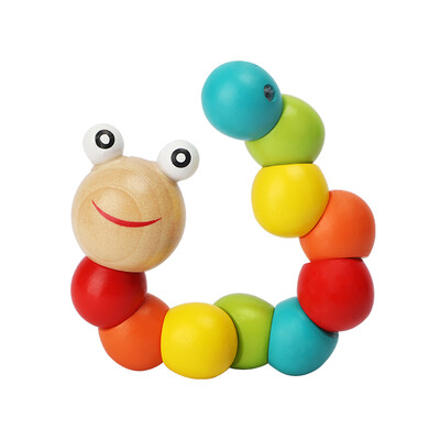 

Knowledge Island Childrens Toy Building Blocks Variant Twisted Babies Baby Toys Boys&Girls Early Learning Caterpillar Building Block Toys 0-1-3 Years Old