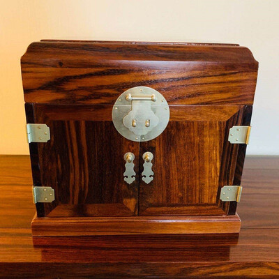 

Qisimu Dressing box jewelry box rosewood suzu crafts 5724