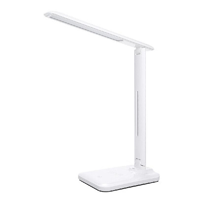 

LED Desk Lamp with Wireless Charging USB Charging Port Night Light Touching Control 3 Lighting Modes Eye-caring Table Bedside Ligh