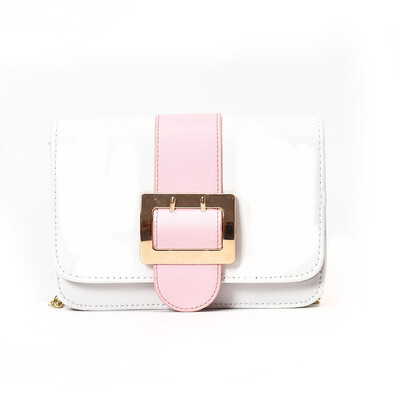 

2018 FASHION WOMAN FLAP PU LEATHER MINI CUTENESS MINIMALISM GOLDEN CHAIN DESIGNER SHOULDER CROSSBODY BAG