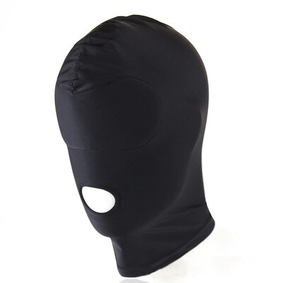 

FUNNYBUNNY Black Breathable Face Cover Spandex Zentai Costume Hood Mask Scary Mask Halloween Mask Adults Full Face