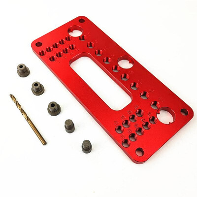 

Hand Cabinet Home Wood Working Small Aluminum Alloy Hole Puncher Door Handle Positioning Tool Portable Guide Locator