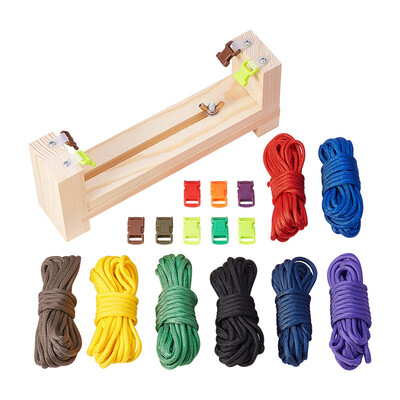 

PH PANDAHALL 1 Set Bracelet Maker with Parachute Cord 8 parachute cords&8 buckles