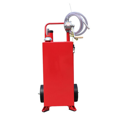 

Ktaxon 30 Gallon Gas Caddy Portable Fuel Tank Container with Rotary Pump Wheel&8 Feet Hose for Storage Transfer