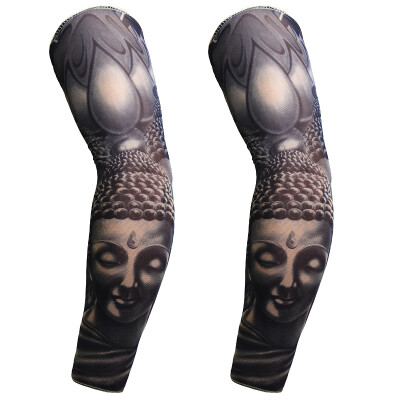 

SolarStorm summer outdoor sunscreen refreshing breathable tattoo sleeves flower arm tattoos ice cool sleeves men&women riding comfortable armband sleeves sports super elastic wristband ghost make