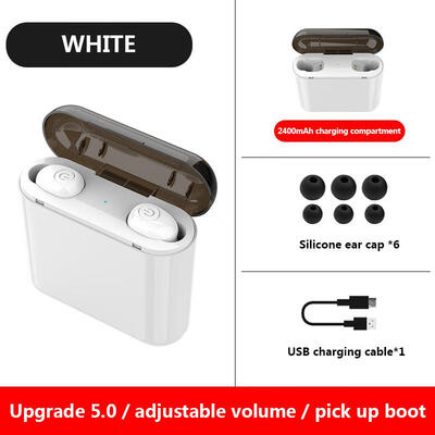 

TWS Bluetooth Headset 50 Double Ear Wireless 6800mAh Mobile Phone Charger IPX6 Waterproof Stereo Mini Noise Cancelling Headphon