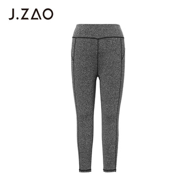 

Beijing Tokyo made JZAO Ms Sports Fitness Yoga Skinny Cropped Pants Gray XL