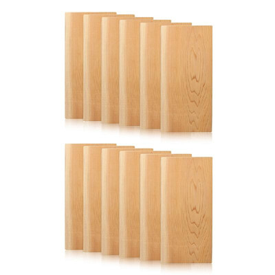 

Cedar Grilling Planks For Moister & More Flavorful Salmon Steaks Seafood 5-Pack