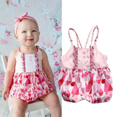 

Kids Infant Baby Girl Sleeveless Bodysuit Romper Jumpsuit Outfits Summer Sunsuit