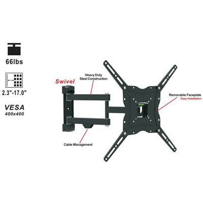 

Full Motion TV Wall Mount Swivel Bracket 32 40 42 47 50 Inch LED LCD Display