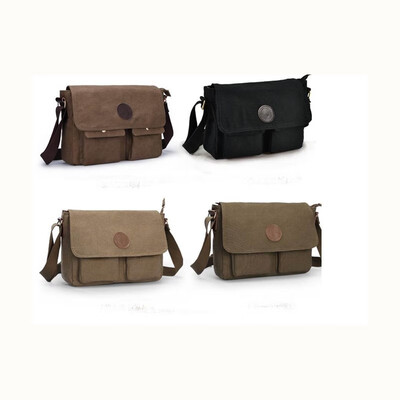 

Crossbody canvas cover Korean version of the mens bag shoulder bag retro casual bag