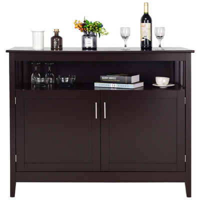 

Modern Wooden Kitchen Storage Cabinet -Brown