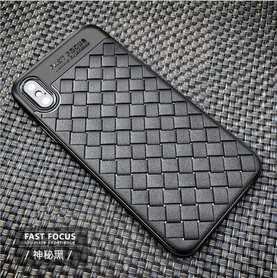 

Lieve Ventilation Dissipate Heat Phone Cases for IPhone9 plus Super Soft Silicone Luxury Grid Weaving Cases For iphone X 9 7 8