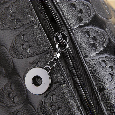 

Tailored Women Skull Skeleton Chain Hangbag Lady Tote Shoulder Bucket Bag