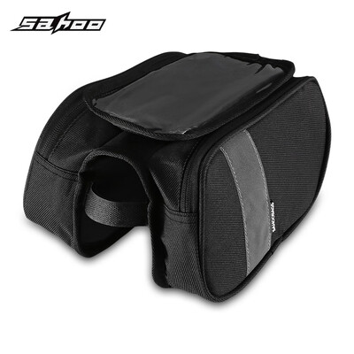 

SAHOO 122005 Bicycle Top Tube Frame Bag with Phone Pouch for Pannier Bike