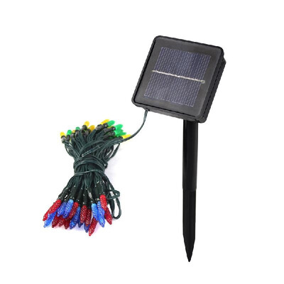 

Solar String Lights Colorful 24 Feet 50 LED Fairy Lamp 2 Mode Waterproof Outdoor Garden Light For Xmas Party Wedding Holiday Lawn
