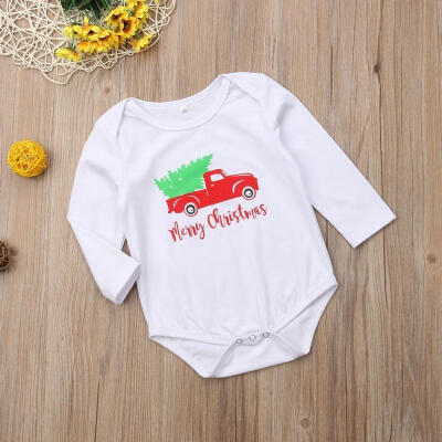 

Christmas Infant Baby Boys Girls Long Sleeve Bodysuits Rompers Jumpsuits Outfits