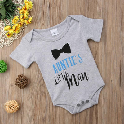 

Summer Newborn Baby Kid Boy Short Sleeve Loose Romper Jumpsuit Bodysuit Outfits