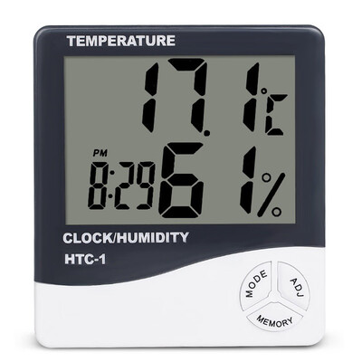 

HTC-1 LCD Digital Thermometer Hygrometer Indoor Electronic Humidity Monitor