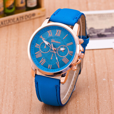 

2018 New Women Fashion Luxury Leisure Set Auger Leather Analog Stainless Steel Quartz Watch