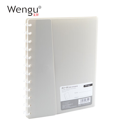 

Wengu Wengu a320 page T-type information booklet leaflet can be replaced inside pocket bag folder paper bag music bag gray MA3005-D