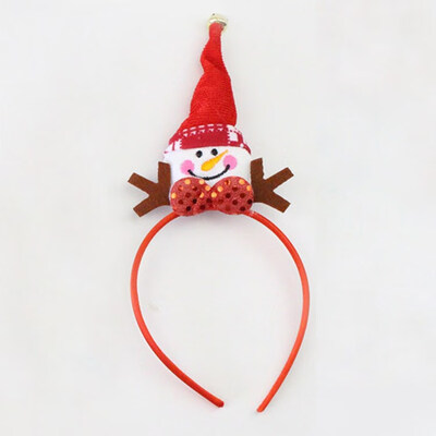 

FUNNYBUNNY Christmas Antler Headband Santa Claus Snowman Headband Child Headdress Prom Party Props
