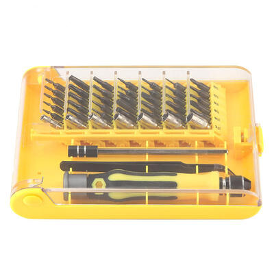 

Greensen 45pcs Repair Tools Kit SquarePozidrivHexYStarCrossSlotted Screwdriver&Bit Set