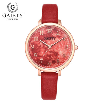 

Gobestart Fashion Women Leather Casual Watch Luxury Analog Quartz Fine Strap Wristwatch