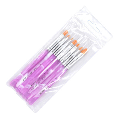 

〖Follure〗Women Gel Nail Brush Nail Tools Brush Set Flower Pen Fan Pen Dizzy Pen