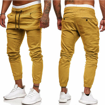 

Men Sports Pants Long Trousers Tracksuit Fitness Workout Joggers Gym Sweatpants