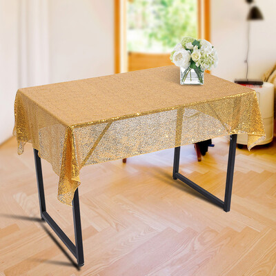 

100150cm Rectangle Sparkly Sequin Table Cover Cloth Wedding Party Banquet Decor Table Cover Wedding Table Decor Cloth