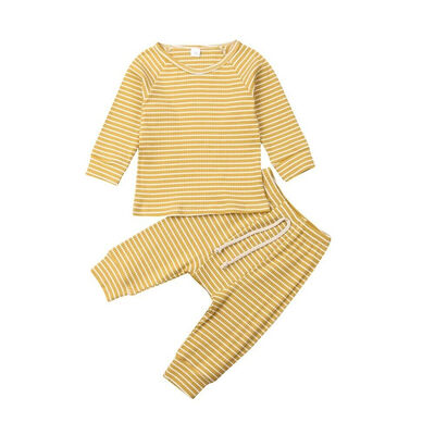 

Newborn Kid Baby Boy Girl Clothes Comfy Jumpsuit Romper Long Pants Outfit Set