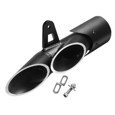 

Motorcycle Dual-outlet Exhaust Muffler Tail Pipe Stainless Steel for YZF-R6 GSX-R