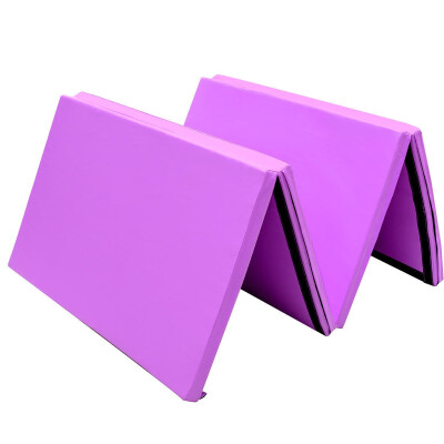 

4 x 10 x 2" Thick Folding Panel Aerobics Exercise Gymnastics Mat-Purple