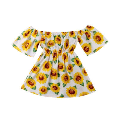 

Cute Toddler Kid Baby Girl Clothes Princess Party Prom Floral Summer Dress